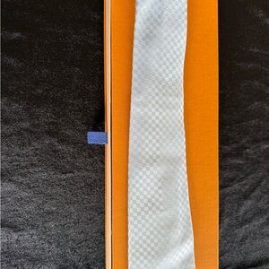 Louis Vuitton light blue Checkered Tie